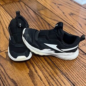 Kids Reebok Black and White Sneakers